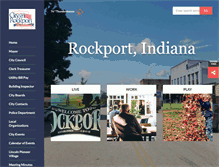 Tablet Screenshot of cityofrockport-in.gov
